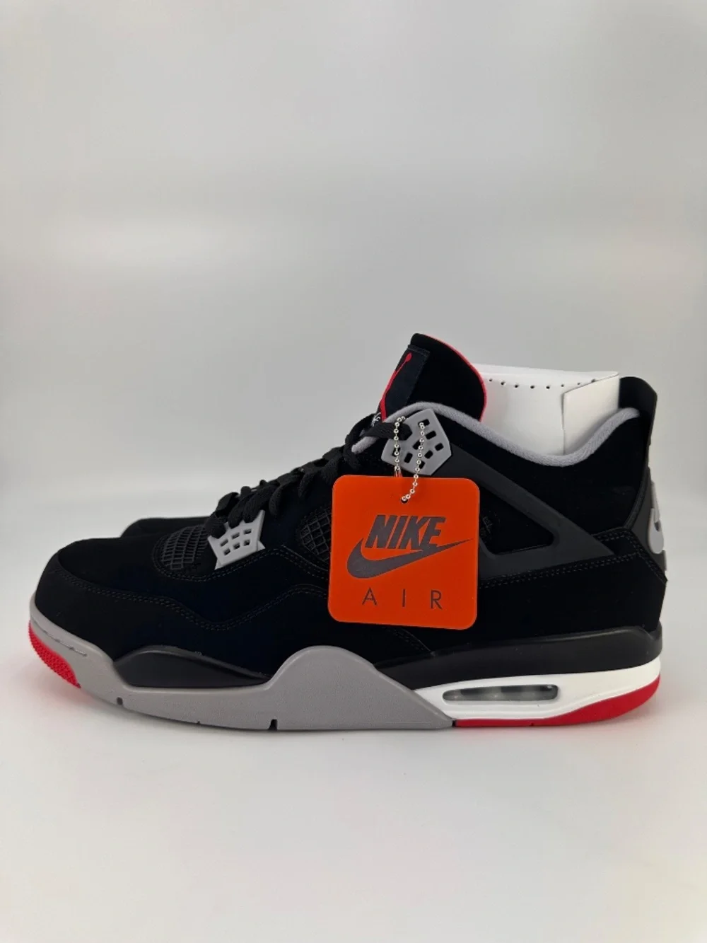 Nike Air Jordan 4 Retro 308497-060 2019 BRED BLACK RED CEMENT GREY MENS 15 NEW
